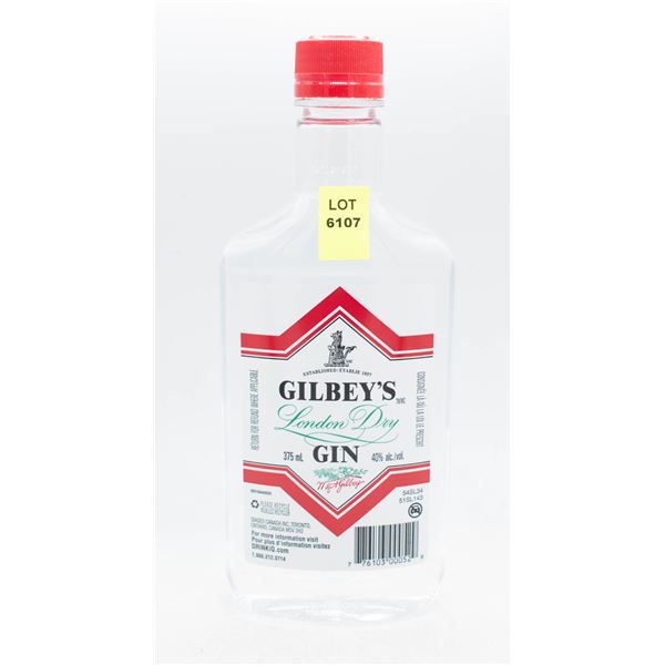 GILBY'S LONDON DRY GIN 375ML 40% ABV