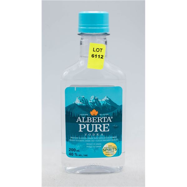 ALBERTA PURE VODKA 200ML 40% ABV