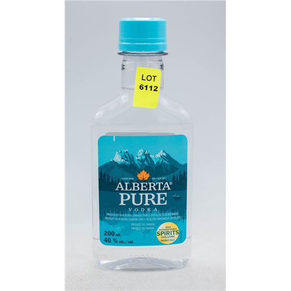 ALBERTA PURE VODKA 200ML 40% ABV