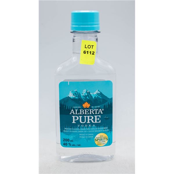 ALBERTA PURE VODKA 200ML 40% ABV