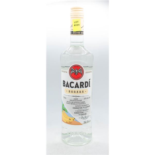 BACARDI BANANA LIQUOR 750ML 35% ABV