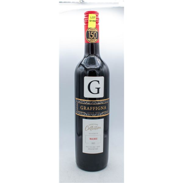 GRAFFIGNA RESERVE 2021 MALBEC 750ML 13.5% ABV
