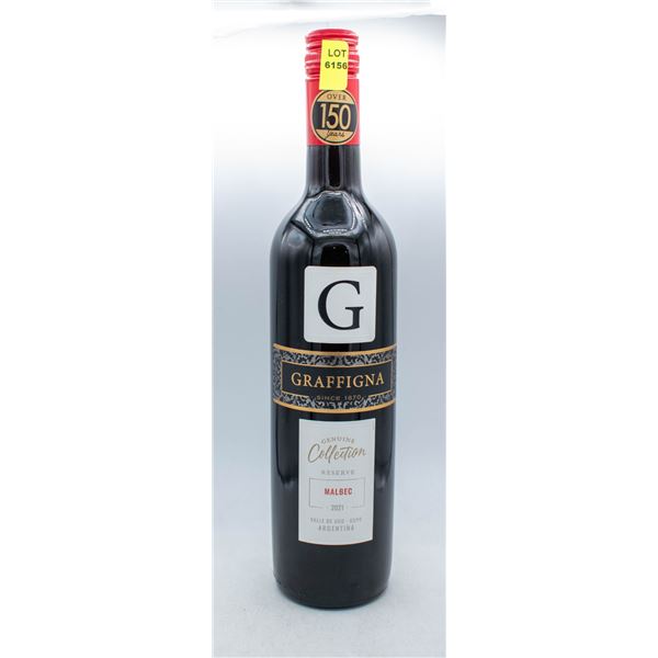 GRAFFIGNA RESERVE 2021 MALBEC 750ML 13.5% ABV