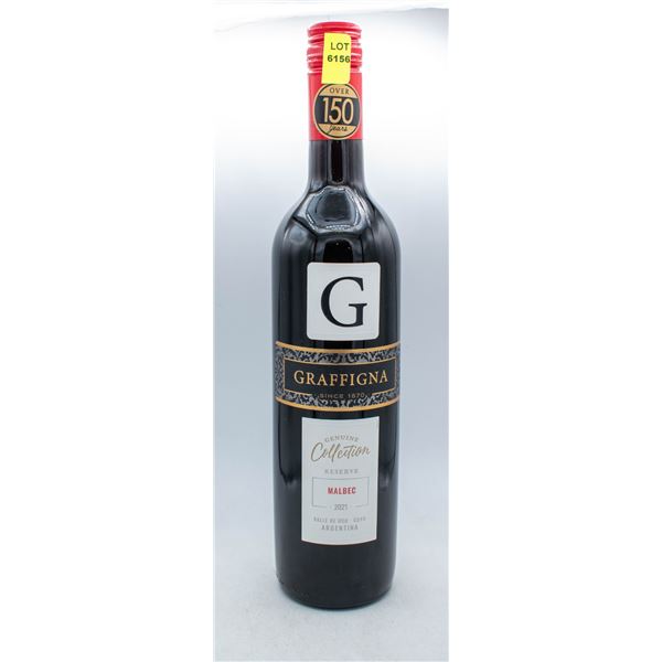 GRAFFIGNA RESERVE 2021 MALBEC 750ML 13.5% ABV