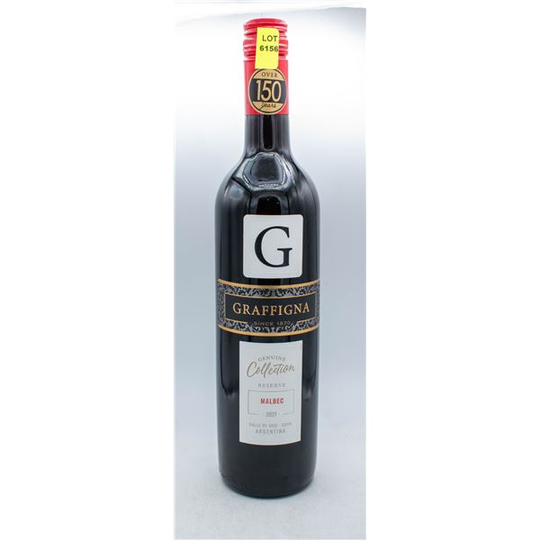 GRAFFIGNA RESERVE 2021 MALBEC 750ML 13.5% ABV