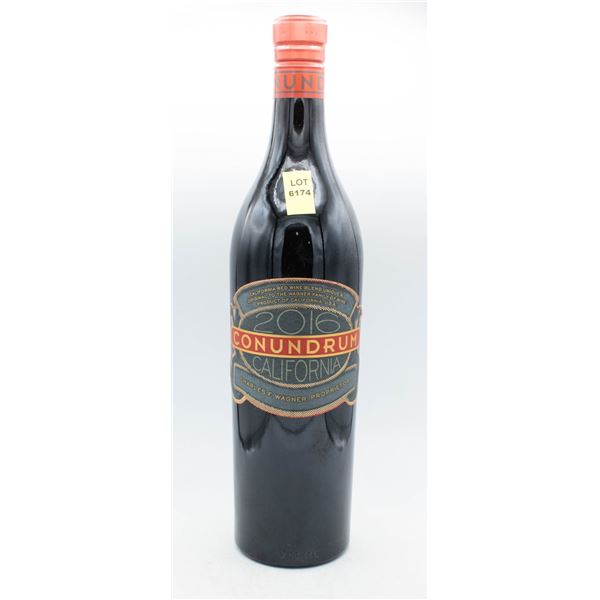 CONUNDRUM 2016 RED WINE BLEND 750ML 14.9% ABV