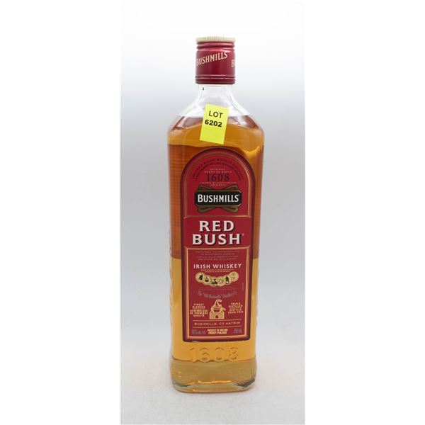 BUSHMILLS RED BUSH IRISH WHISKEY 750ML 40%ABV
