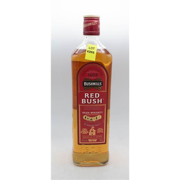 BUSHMILLS RED BUSH IRISH WHISKEY 750ML 40%ABV