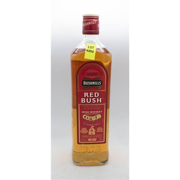 BUSHMILLS RED BUSH IRISH WHISKEY 750ML 40%ABV