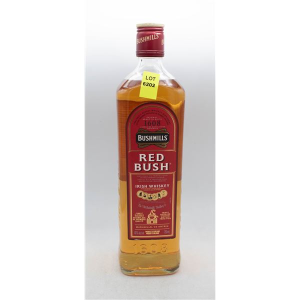 BUSHMILLS RED BUSH IRISH WHISKEY 750ML 40%ABV