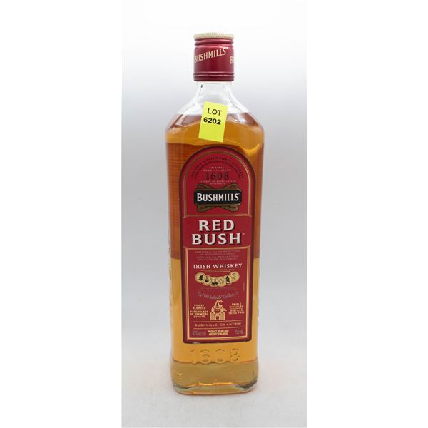 BUSHMILLS RED BUSH IRISH WHISKEY 750ML 40%ABV