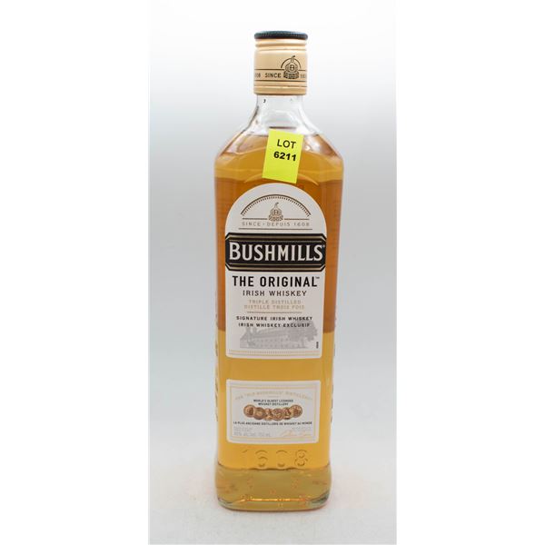 BUSHMILLS THE ORIGINAL IRISH WHISKEY 750ML 40% ABV