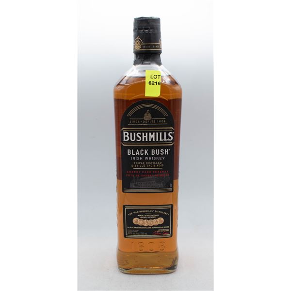 BUSHMILLS BLACK BUSH IRISH WHISKEY 750ML 40% ABV