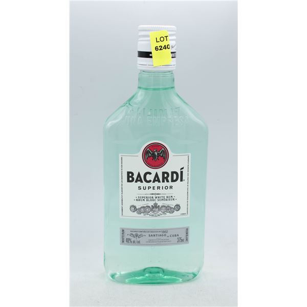 BACARDI WHITE RUM 375ML 40% ABV