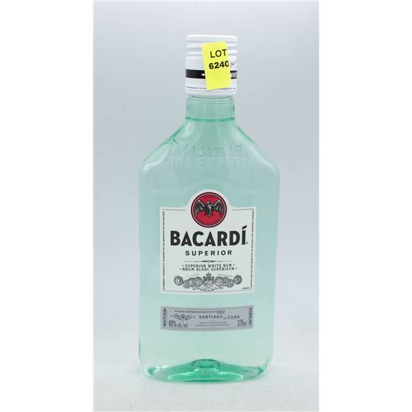 BACARDI WHITE RUM 375ML 40% ABV