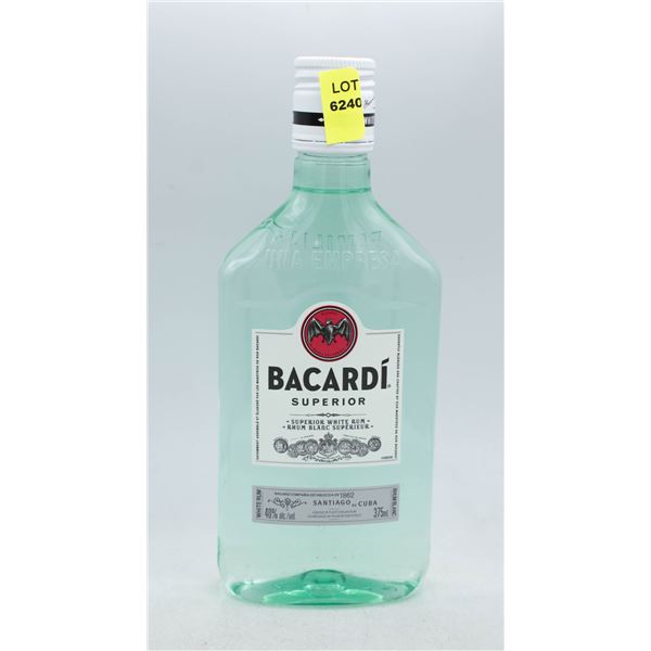 BACARDI WHITE RUM 375ML 40% ABV