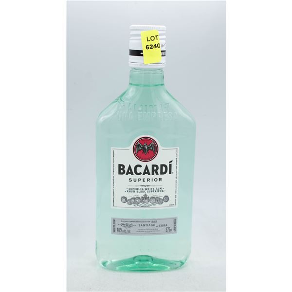 BACARDI WHITE RUM 375ML 40% ABV