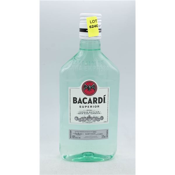 BACARDI WHITE RUM 375ML 40% ABV