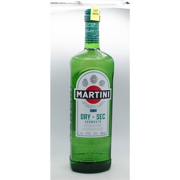 MARTINI DRY SEC VERMOUTH 1L 18% ABV