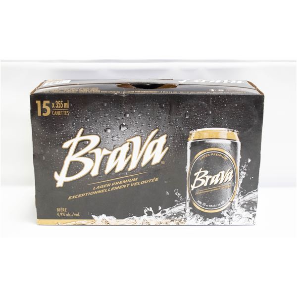 CASE OF 15 BRAVA BEERS 15 X 355ML 4.9% ABV