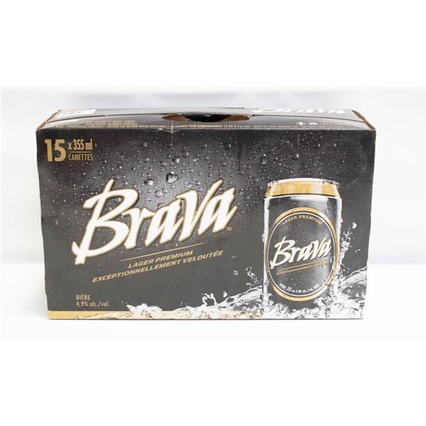 CASE OF 15 BRAVA BEERS 15 X 355ML 4.9% ABV