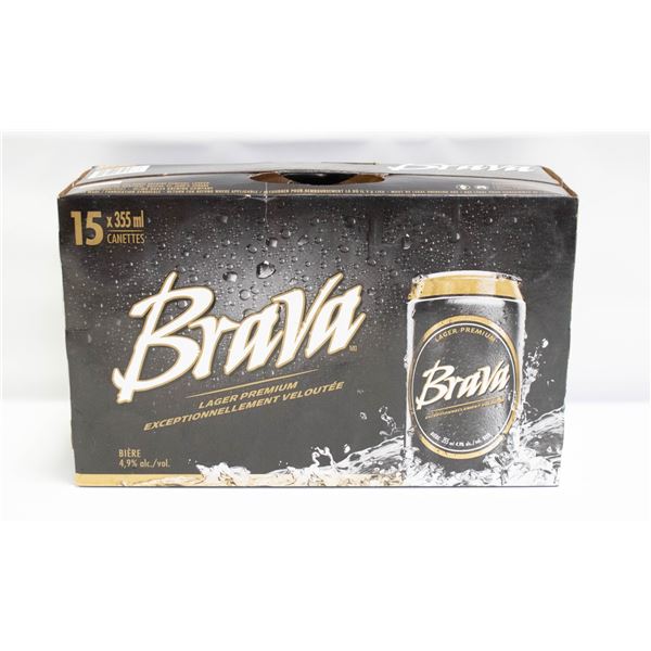 CASE OF 15 BRAVA BEERS 15 X 355ML 4.9% ABV