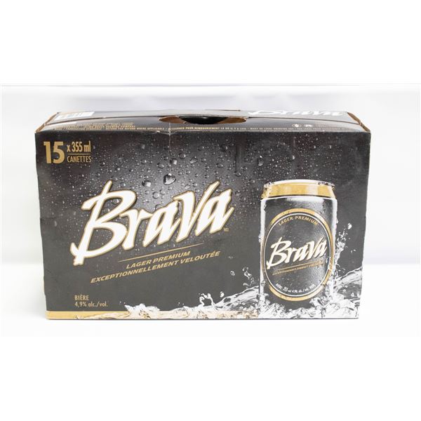 CASE OF 15 BRAVA BEERS 15 X 355ML 4.9% ABV