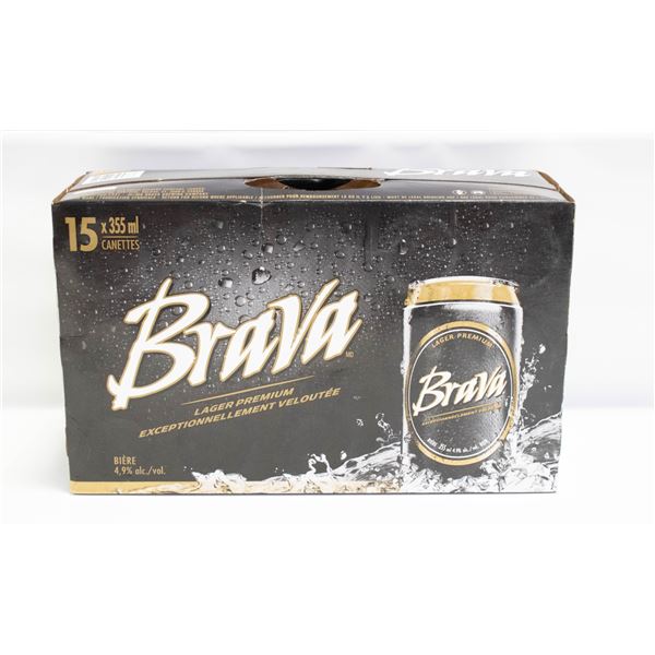 CASE OF 15 BRAVA BEERS 15 X 355ML 4.9% ABV