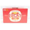 Image 1 : CASE OF 15 LUCKY LAGER BEERS 15 X 355ML 5% ABV
