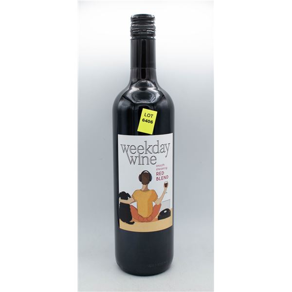 WEEKDAY WINE SMOOTH STREAMING RED BLEND 750ML
