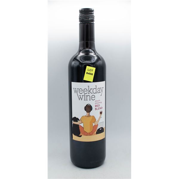 WEEKDAY WINE SMOOTH STREAMING RED BLEND 750ML