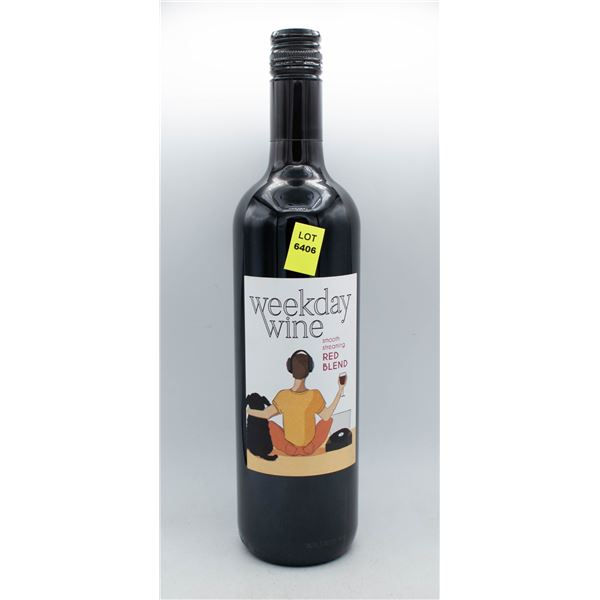 WEEKDAY WINE SMOOTH STREAMING RED BLEND 750ML
