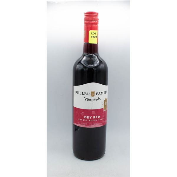 PELLER FAMILY VINEYARDS DRY RED WINE 750ML 12% ABV