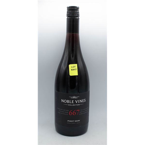 NOBLE WINES 667 PINOT NOIR 2017 750ML 14.5% ABV