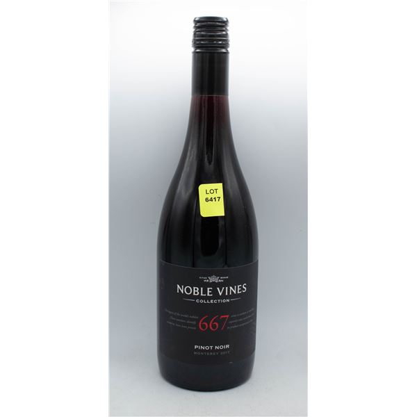 NOBLE WINES 667 PINOT NOIR 2017 750ML 14.5% ABV