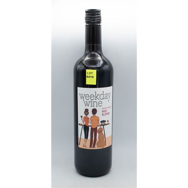 WEEKDAY WINE DINNER'S READY RED WINE BLEND 750ML
