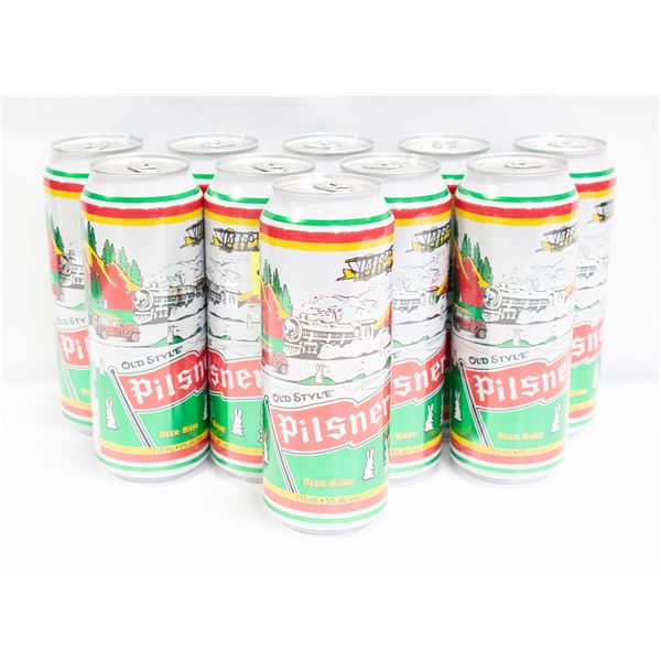 LOT OF 10 PILSNER BEERS 10 X 710ML 5% ABV