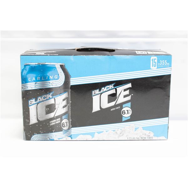 CASE OF 15 BLACK ICE STRONG BEERS 15 X 355ML 6.1%