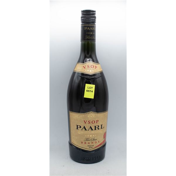 KWV PAARL VSOP BRANDY 750ML 40% ABV