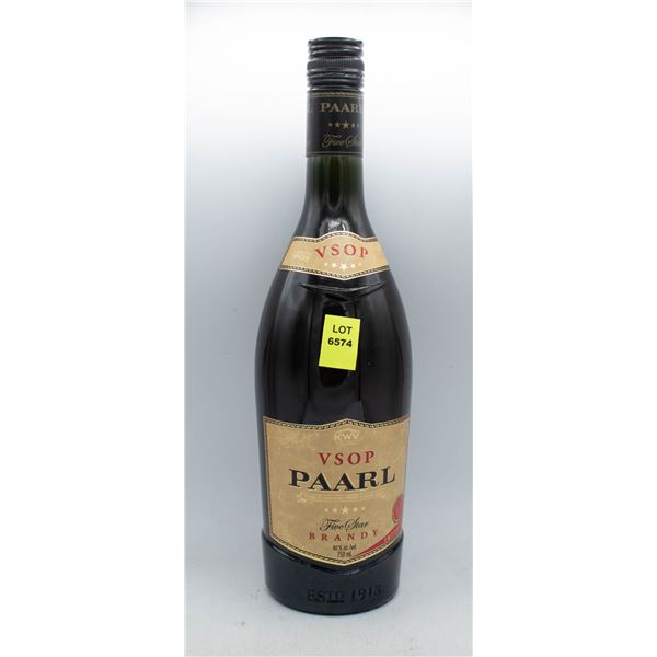 KWV PAARL VSOP BRANDY 750ML 40% ABV