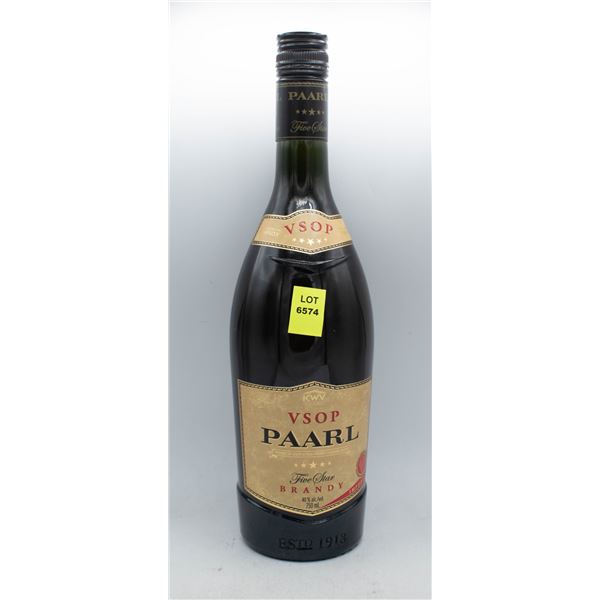 KWV PAARL VSOP BRANDY 750ML 40% ABV