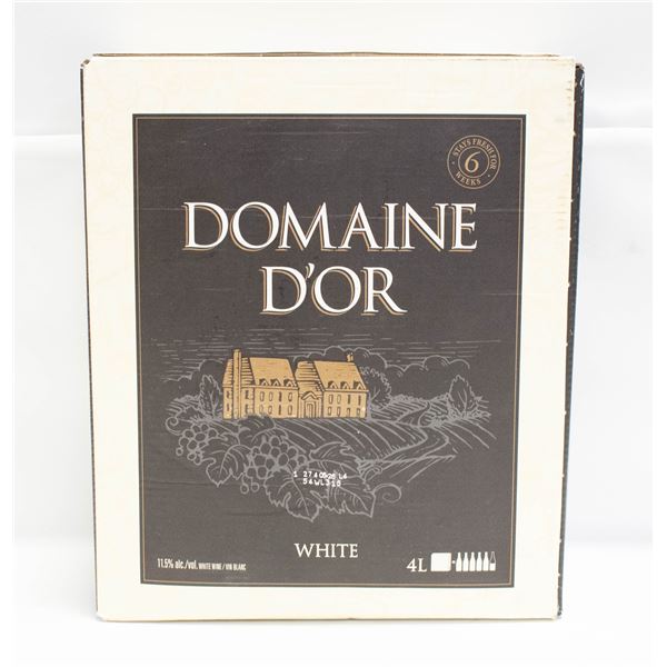 DOMAINE D'OR WHITE BOX WINE 4L 11.5% ABV