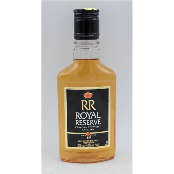 ROYAL RESERVE CANADIAN RYE WHISKY 200ML 40% ABV