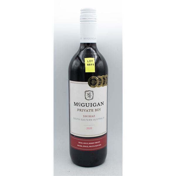 MCGUIGAN PRIVATE BIN 2020 SHIRAZ 750ML 13% ABV