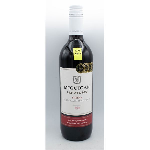 MCGUIGAN PRIVATE BIN 2020 SHIRAZ 750ML 13% ABV