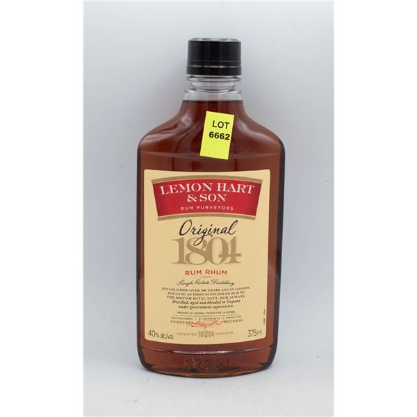 LEMON HART & SON RUM 375ML 40% ABV