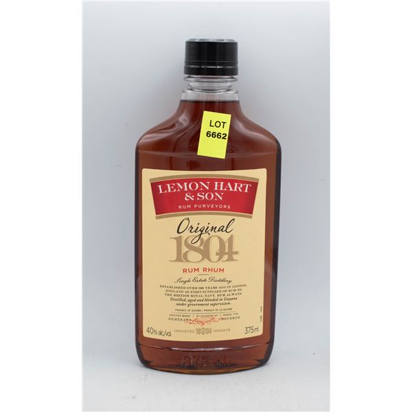 LEMON HART & SON RUM 375ML 40% ABV