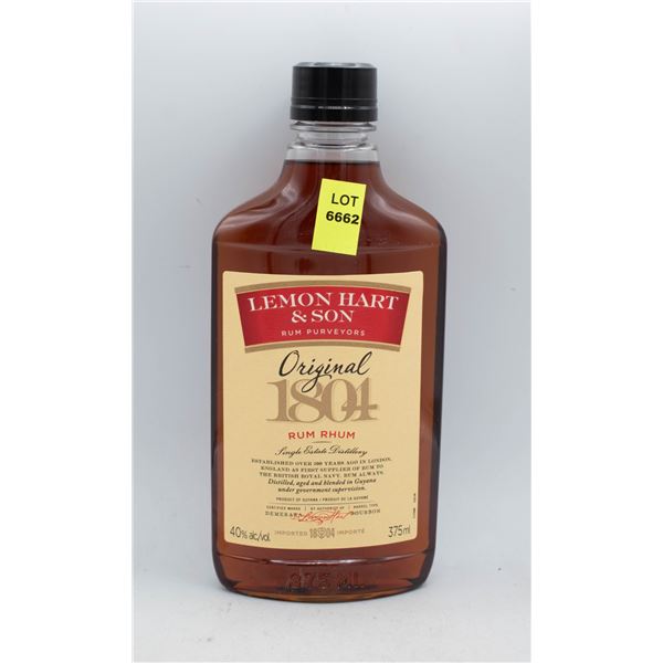 LEMON HART & SON RUM 375ML 40% ABV