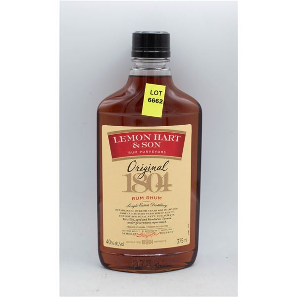 LEMON HART & SON RUM 375ML 40% ABV