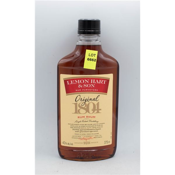 LEMON HART & SON RUM 375ML 40% ABV